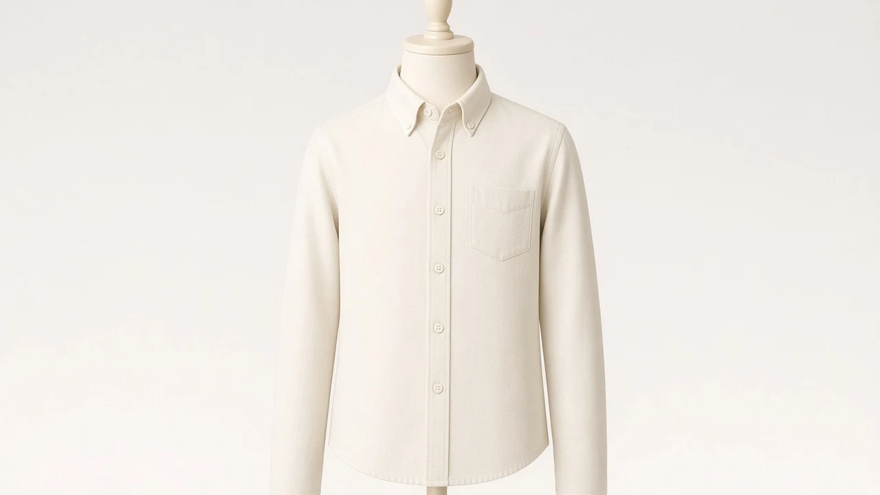Cream Oxford Button-Down Shirt – Boys' Ivory Oxford Smart-Casual Shirt | Custom Tailored Kids