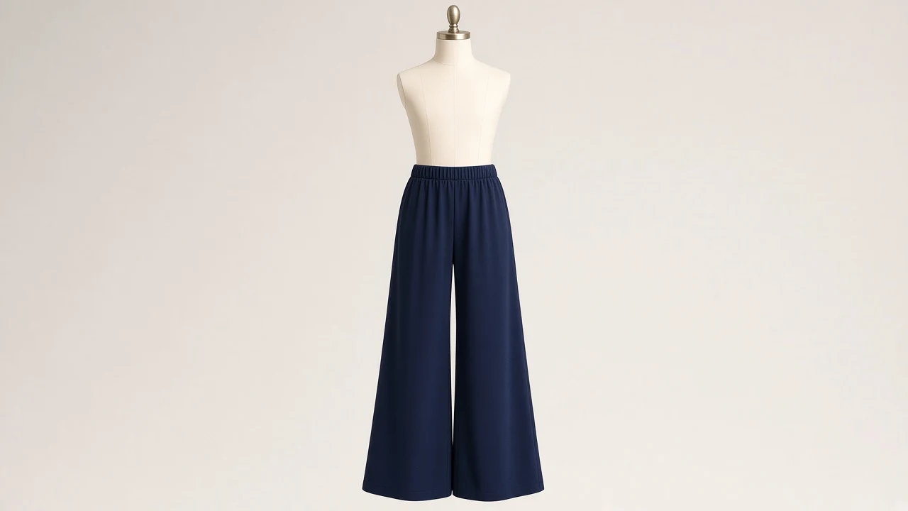 Navy Soft Palazzo Pants – Girls Navy Soft Palazzo Pants | Custom Tailored