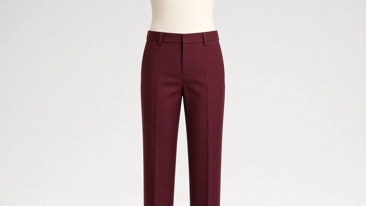 Maroon Cotton Formal Pants – Boys Maroon Cotton Dress Pants | Custom Tailored