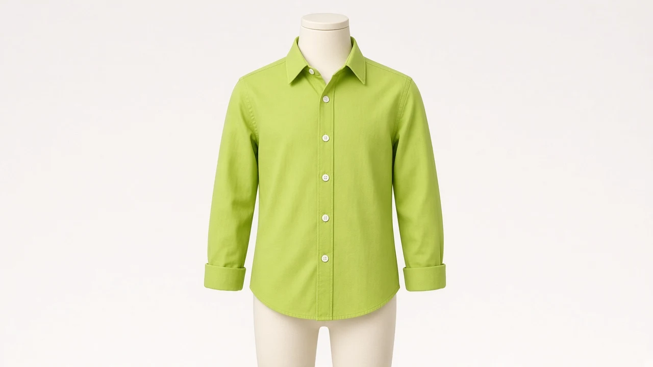 Lime Green Cotton Shirt – Boys' Lime Green Playtime Cotton Shirt | Custom Tailored Kids
