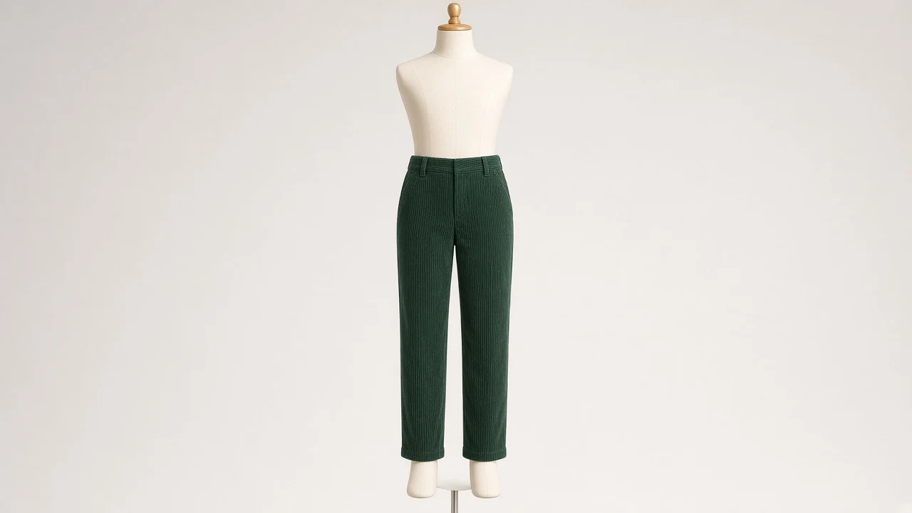 Forest Green Fine Corduroy Pants – Girls Forest Green Fine-Wale Corduroy Pants | Custom Tailored