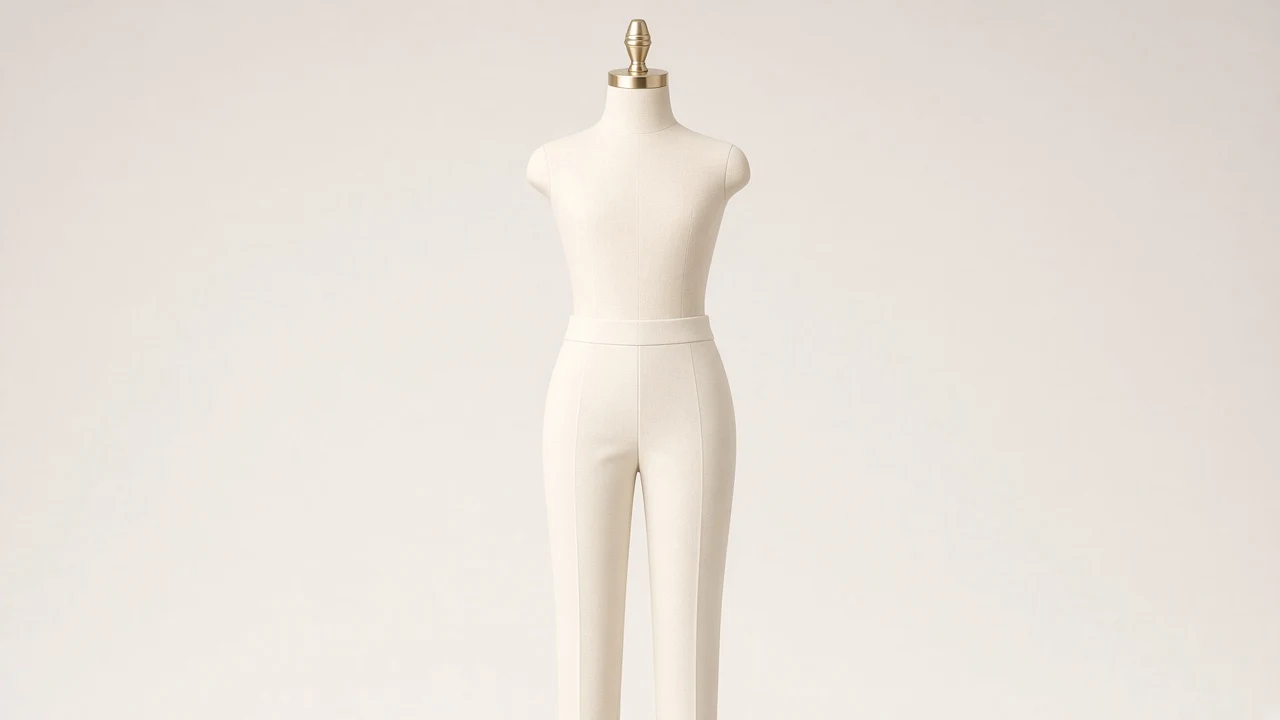 Ivory Cigarette Pants – Girls Ivory Ponte Cigarette Pants | Custom Tailored
