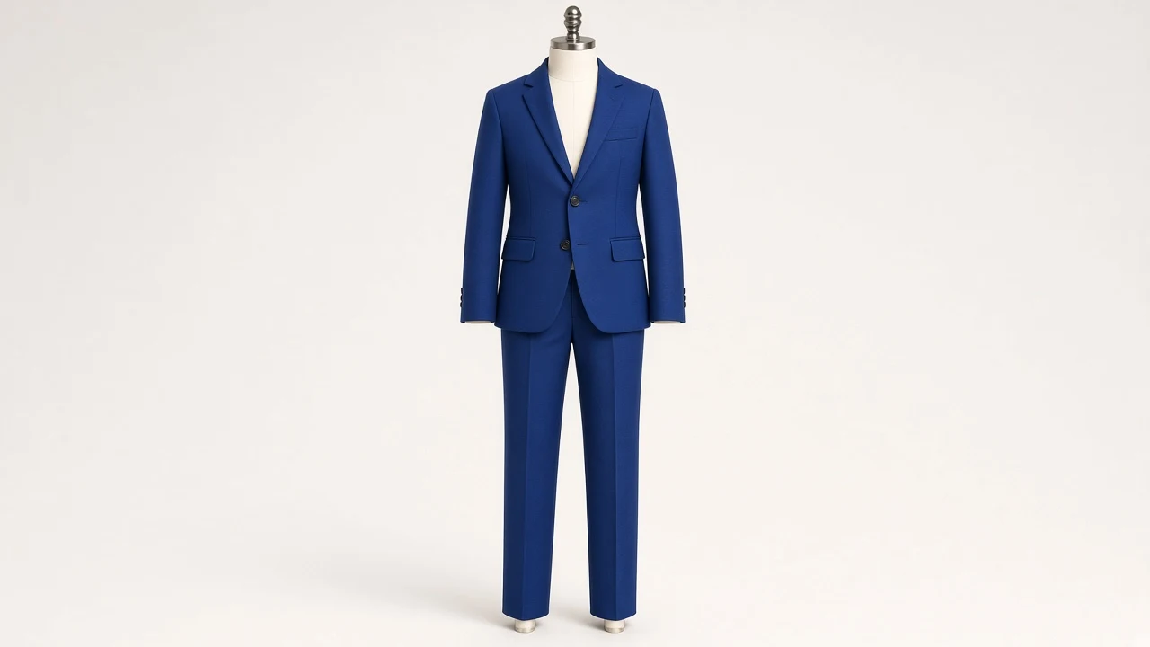 Royal Blue Wool Suit – Boys' Royal Blue Wool Blazer + Trousers | Custom Tailored Kids