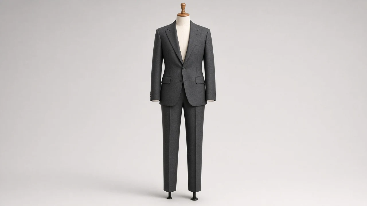 Charcoal Peak-Lapel Suit – Men's Charcoal Peak-Lapel Blazer + Trousers | Custom Tailored