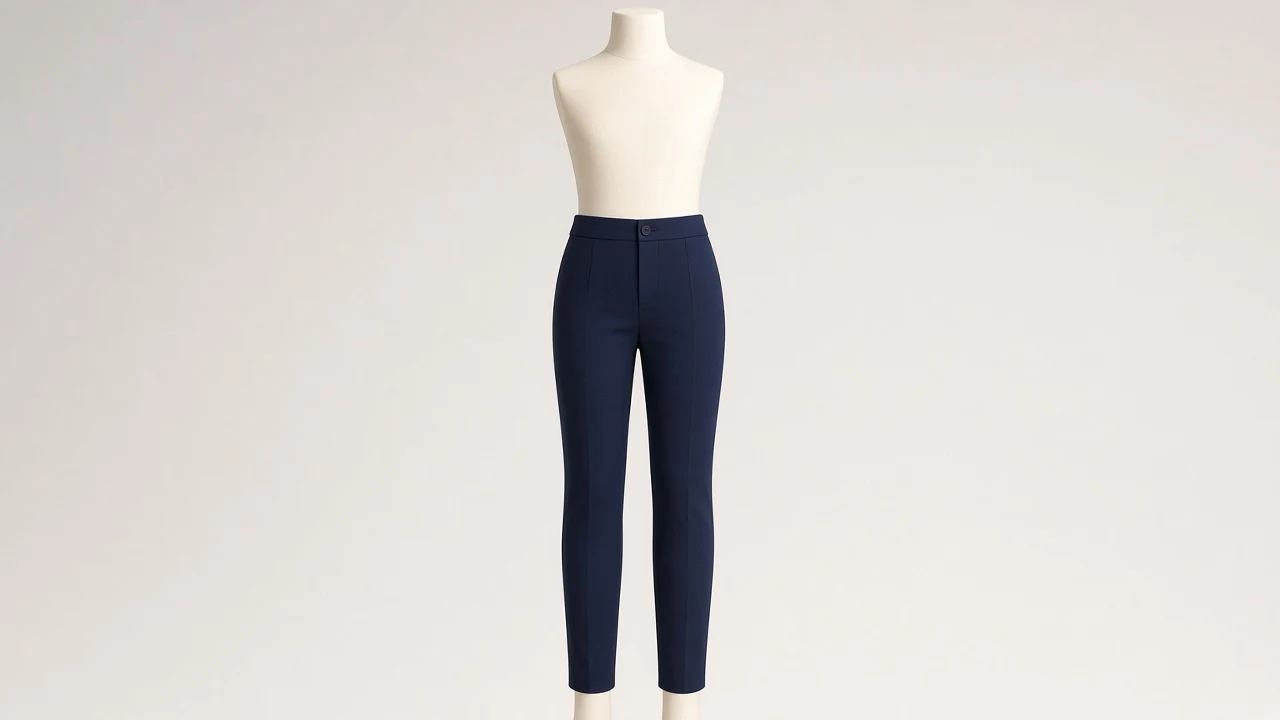 Navy Ponte Cigarette Pants – Girls Navy Ponte Cigarette Pants | Custom Tailored