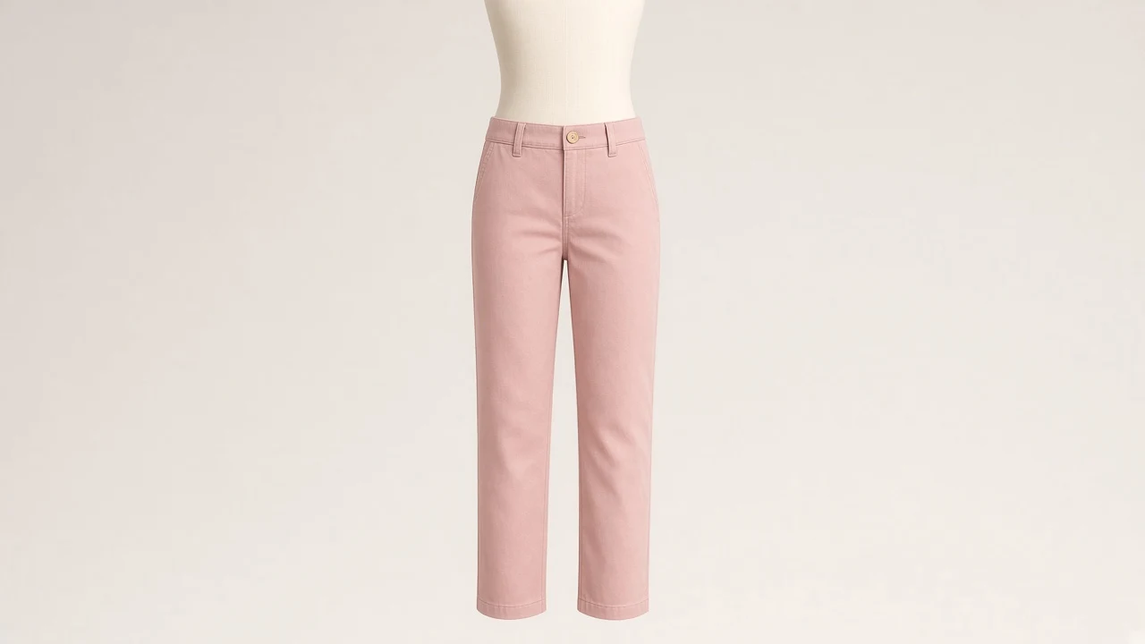 Blush Cotton Chino Pants – Girls Blush Pink Chinos | Custom Tailored