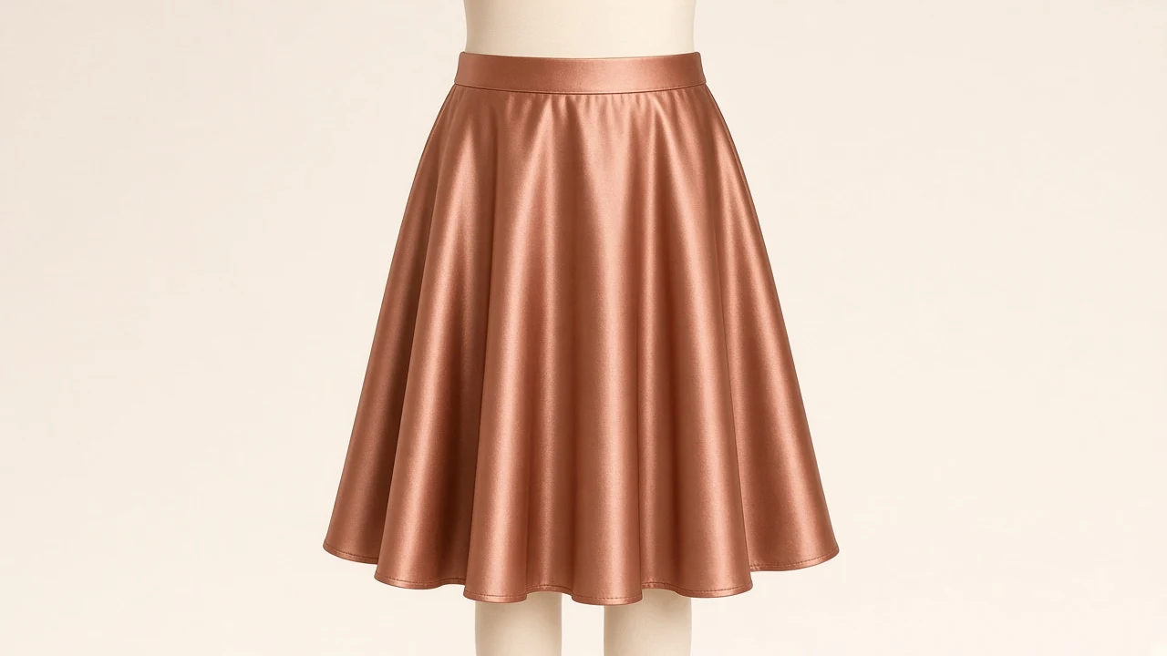 Copper Satin Midi Skirt – Copper Satin Kids Western Party Midi | Custom Tailored