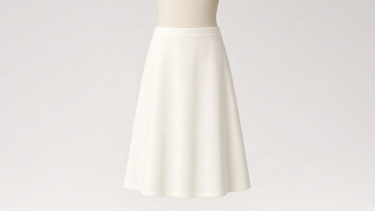 White Cotton A-Line Skirt – White Cotton Kids Western A-Line Midi | Custom Tailored