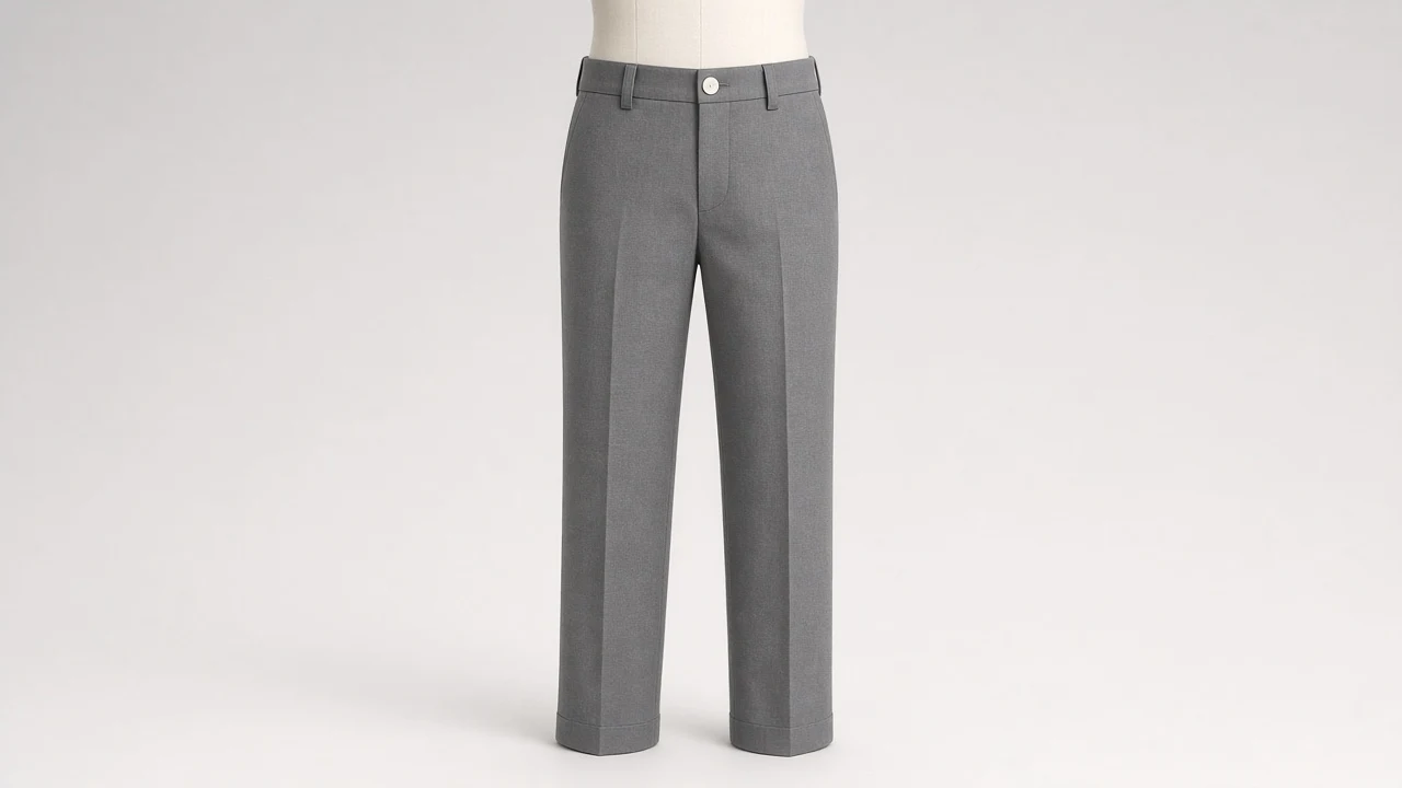 Mid Grey Cotton Formal Pants – Boys Mid Grey Cotton Dress Pants | Custom Tailored