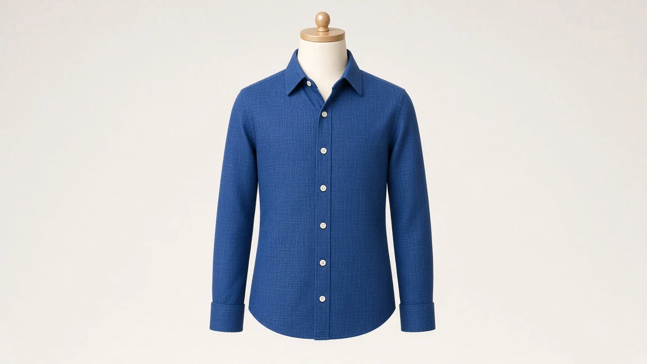Cobalt Blue Chambray Shirt – Boys' Cobalt Blue Chambray Everyday Shirt | Custom Tailored Kids