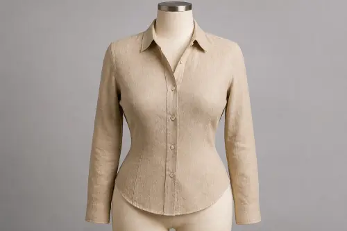 Beige Linen Shirt – Beige Linen Western Shirt | Custom Tailored