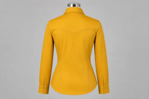 Mustard Cotton Shirt Trouser Co-ord – Mustard Cotton Shirt with Trousers | Custom Tailored