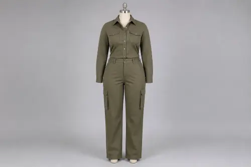 Olive Utility Shirt Trouser Co-ord – Olive Utility Shirt with Cargo-Style Trousers | Custom Tailored