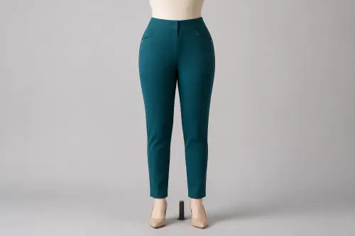 Teal Pencil Pants – Teal Ponte Western Pencil Pants | Custom Tailored