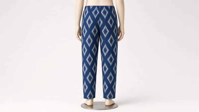 Indigo Ikat Kurta Set – Boys' Indigo Ikat Kurta Pajama | Custom Tailored Kids
