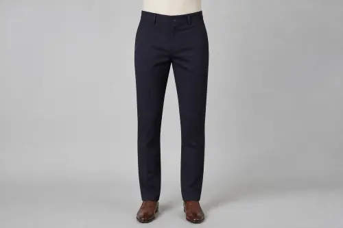 Navy Cotton Chino Trousers – Men's Navy Chinos | Custom Tailored