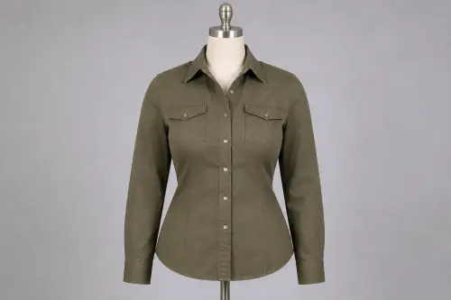 Olive Utility Shirt | Custom Tailored