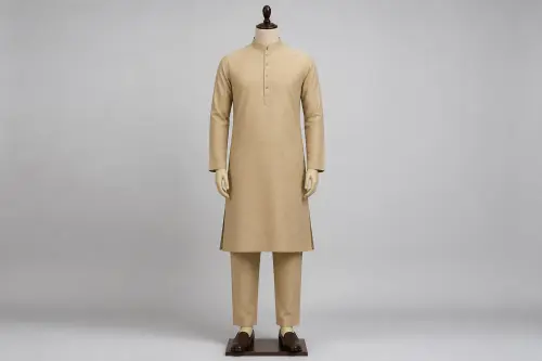 Sand Cotton Kurta Pajama – Men's Sand Cotton Ethnic Set | Custom Tailored