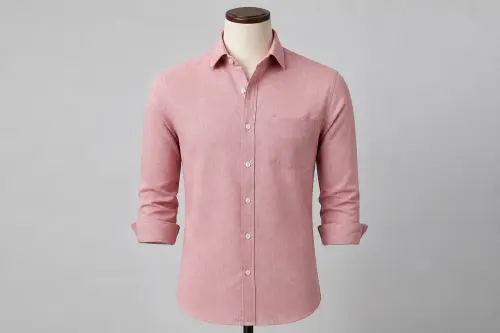 Dusty Pink Linen Shirt – Men's Muted Pink Linen Shirt | Custom Tailored